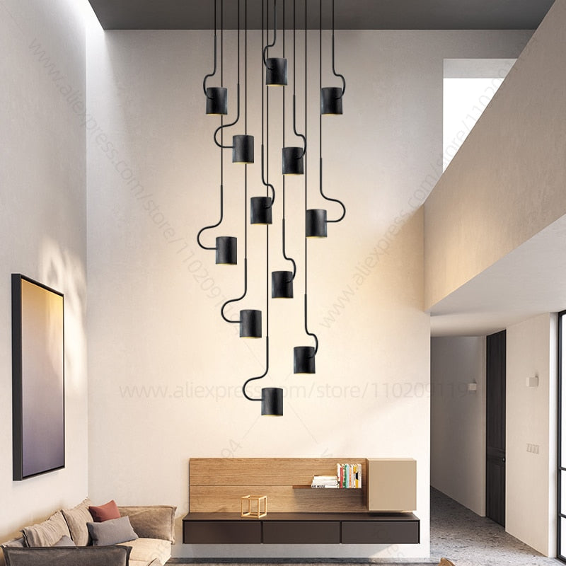 ChandeliersDecor.com-Staircase Chandelier-Vortex Hook Chandelier - Illuminate Your Space