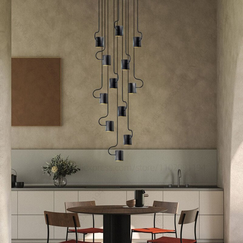 ChandeliersDecor.com-Staircase Chandelier-Vortex Hook Chandelier - Illuminate Your Space