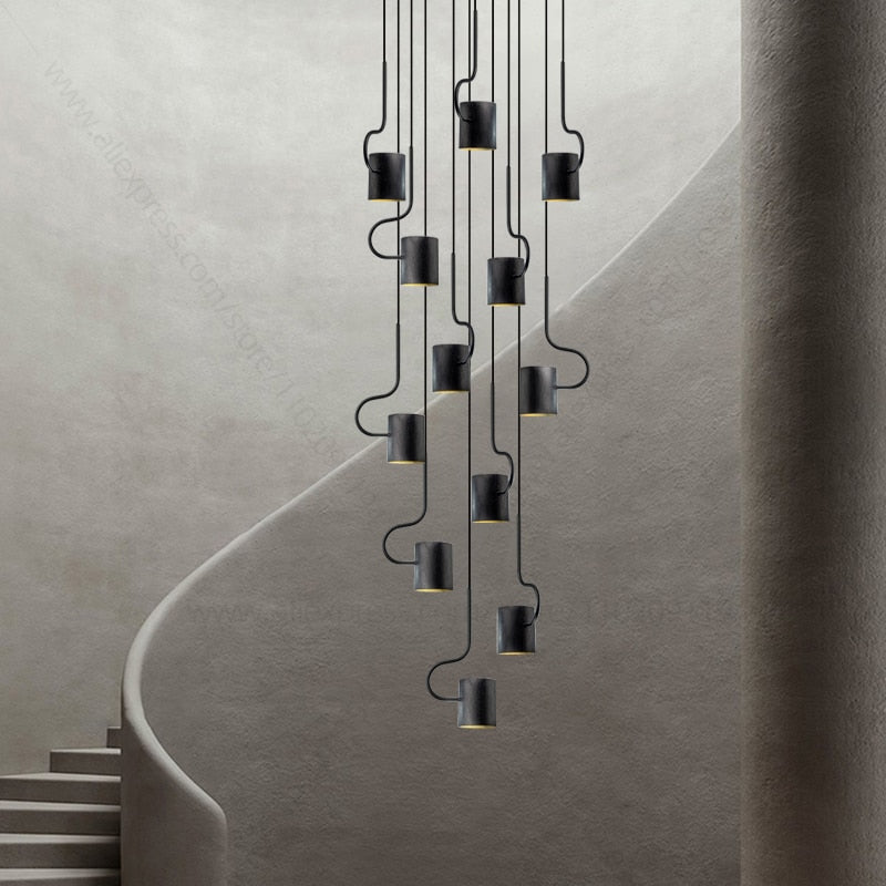 ChandeliersDecor.com-Staircase Chandelier-Vortex Hook Chandelier - Illuminate Your Space