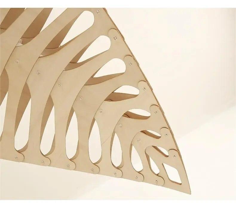 ChandeliersDecor.com-Kitchen Island-Wabi Sabi Wood Art Fish Bone Pendant Chandelier