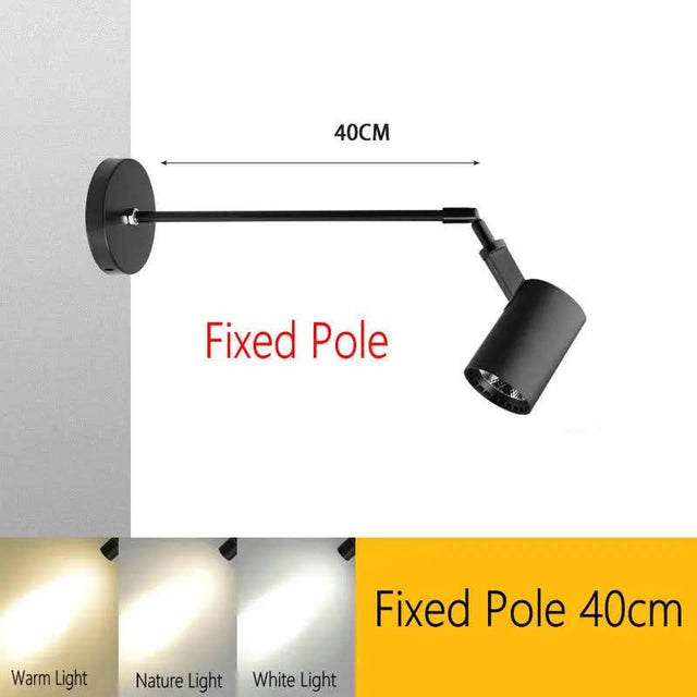 Wall Art LED Long Arm Extendable Telescopic Wall Light-ChandeliersDecor.com