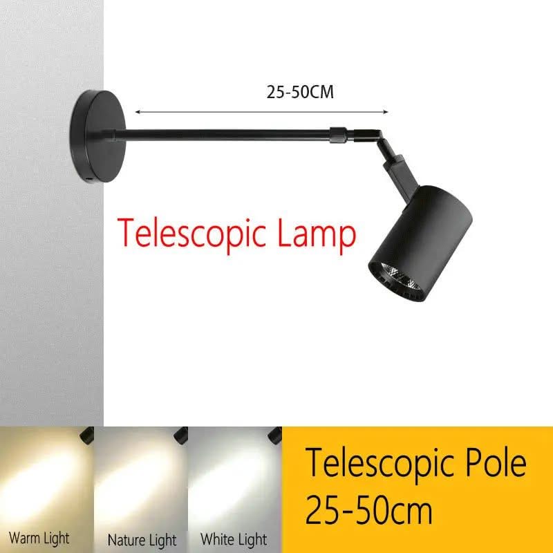 Wall Art LED Long Arm Extendable Telescopic Wall Light-ChandeliersDecor.com