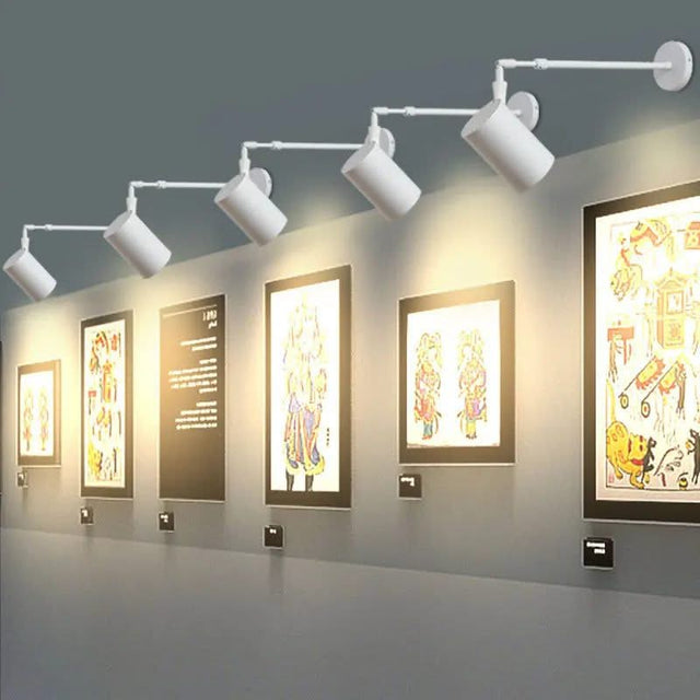 Wall Art LED Long Arm Extendable Telescopic Wall Light-ChandeliersDecor.com