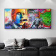 ChandeliersDecor.com-Wall Posters-Wall Street Movie Smoking Man Canvas Wall Art