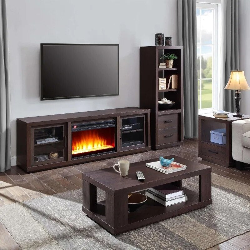 ChandeliersDecor.com-Coffee Tables-Walnut Cage Center Table