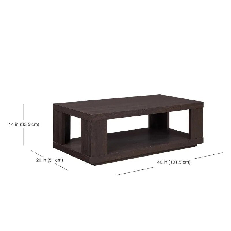 ChandeliersDecor.com-Coffee Tables-Walnut Cage Center Table