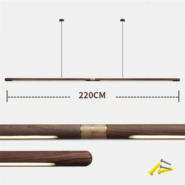 ChandeliersDecor.com-Kitchen Island-Walnut Hanging Light: Unique and Stylish Lighting Solution