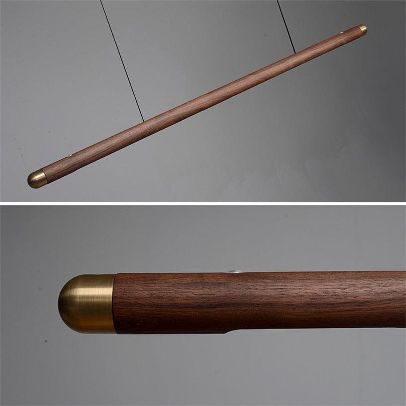 ChandeliersDecor.com-Kitchen Island-Walnut Hanging Light: Unique and Stylish Lighting Solution