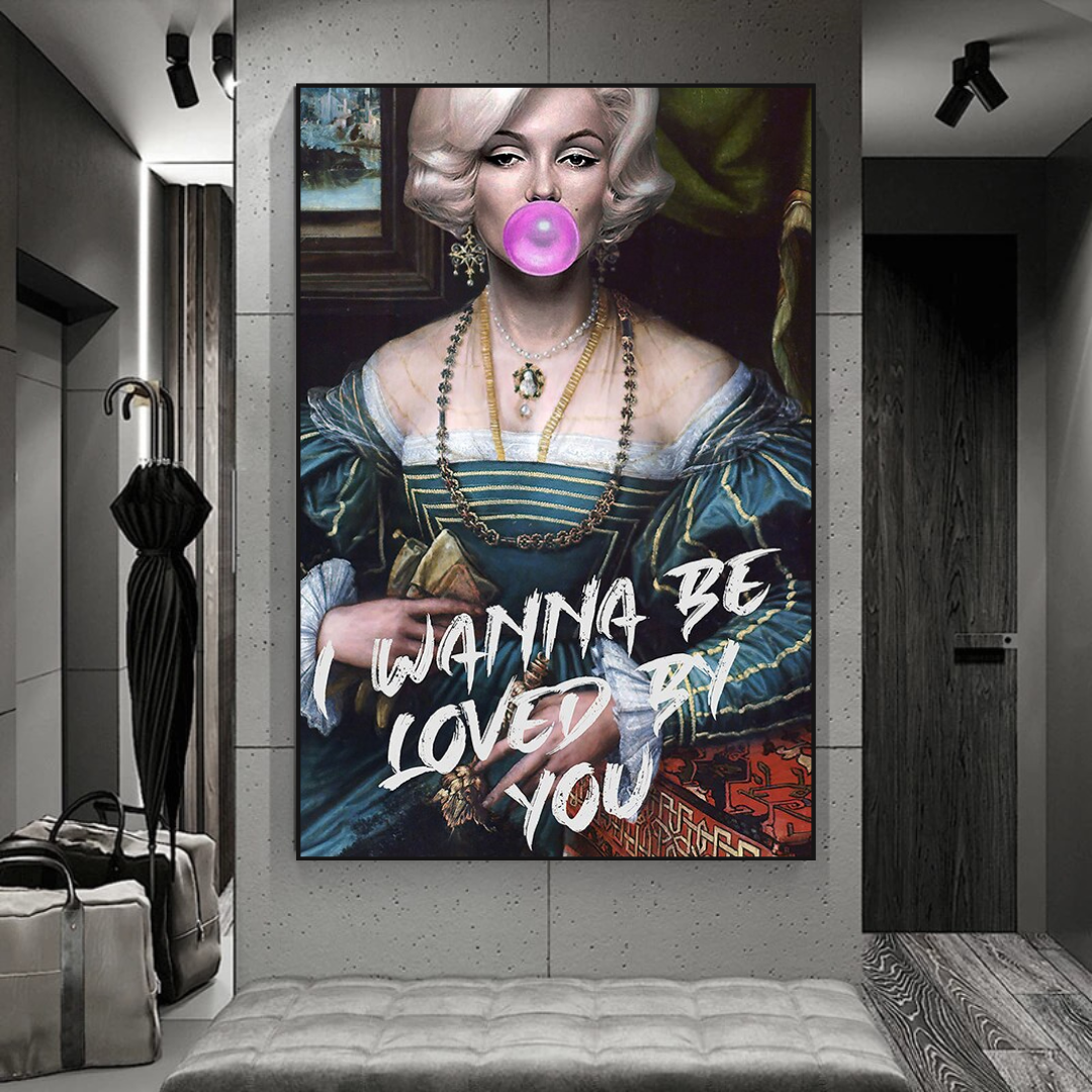 ChandeliersDecor.com-Wall Posters-Wanna be Loved - Marilyn Poster: Express Your Admiration