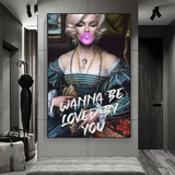 ChandeliersDecor.com-Wall Posters-Wanna be Loved - Marilyn Poster: Express Your Admiration