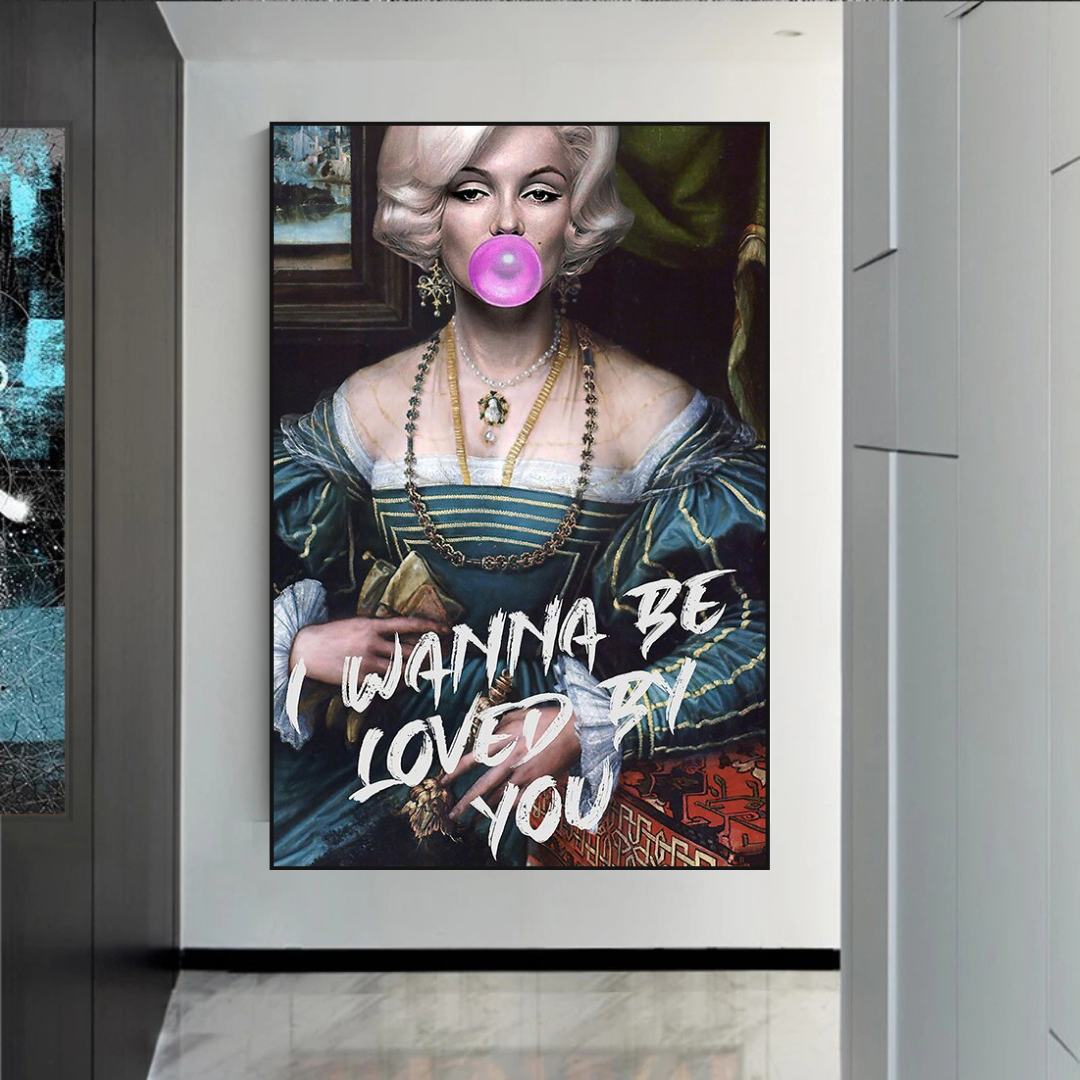 ChandeliersDecor.com-Wall Posters-Wanna be Loved - Marilyn Poster: Express Your Admiration