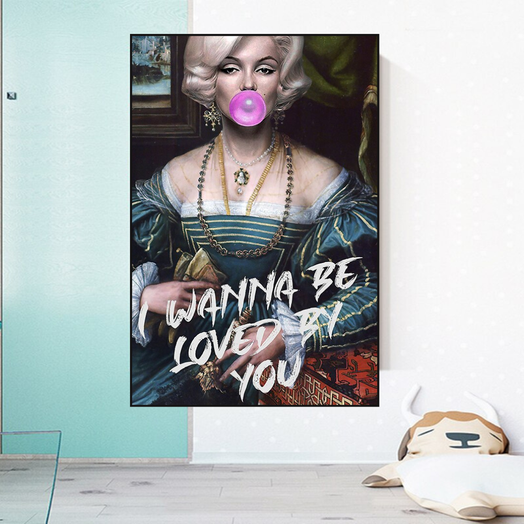 ChandeliersDecor.com-Wall Posters-Wanna be Loved - Marilyn Poster: Express Your Admiration