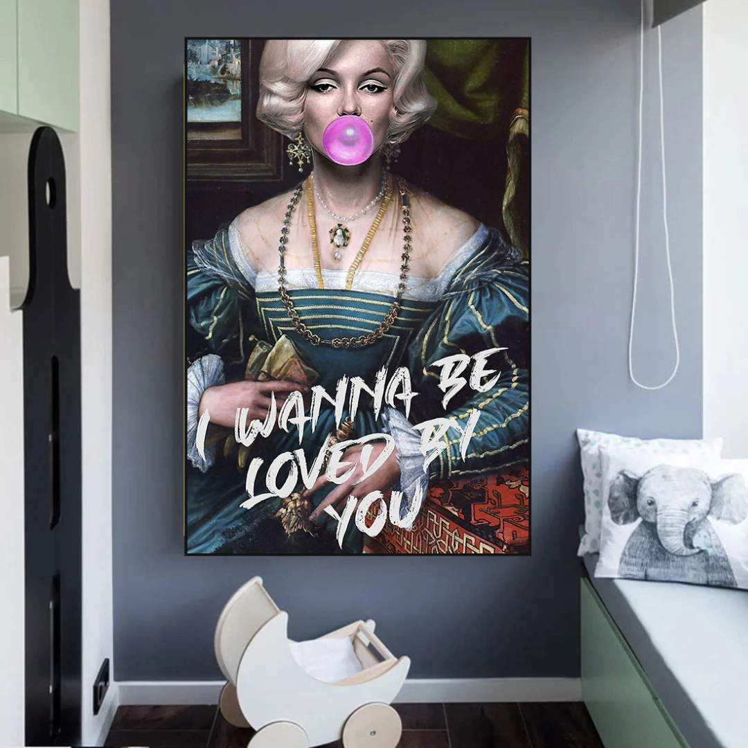 ChandeliersDecor.com-Wall Posters-Wanna be Loved - Marilyn Poster: Express Your Admiration