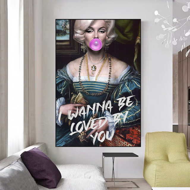 ChandeliersDecor.com-Wall Posters-Wanna be Loved - Marilyn Poster: Express Your Admiration