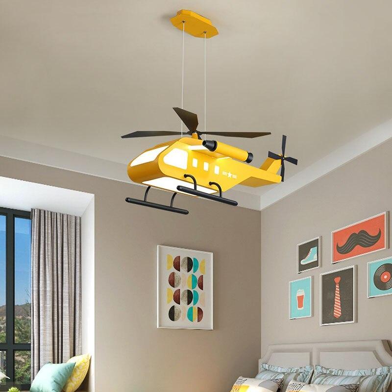 ChandeliersDecor.com-Kids Room Nursery Lighting-War Helicopter LED Chandelier for Kids Bedroom