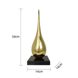 ChandeliersDecor.com-Supreme Sculptures-Water Drop Electroplated Ornament Home Decor