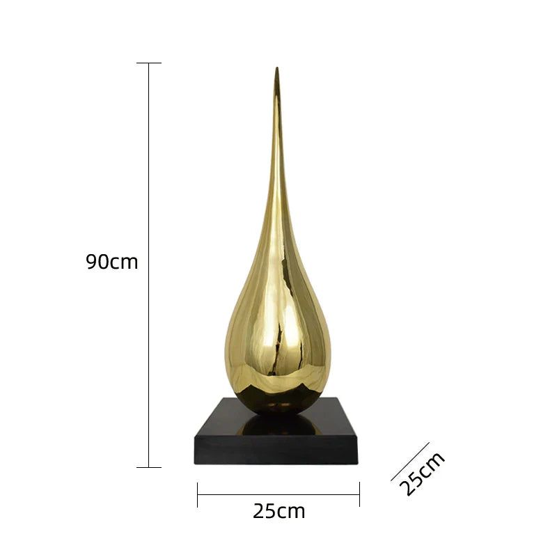 ChandeliersDecor.com-Supreme Sculptures-Water Drop Electroplated Ornament Home Decor