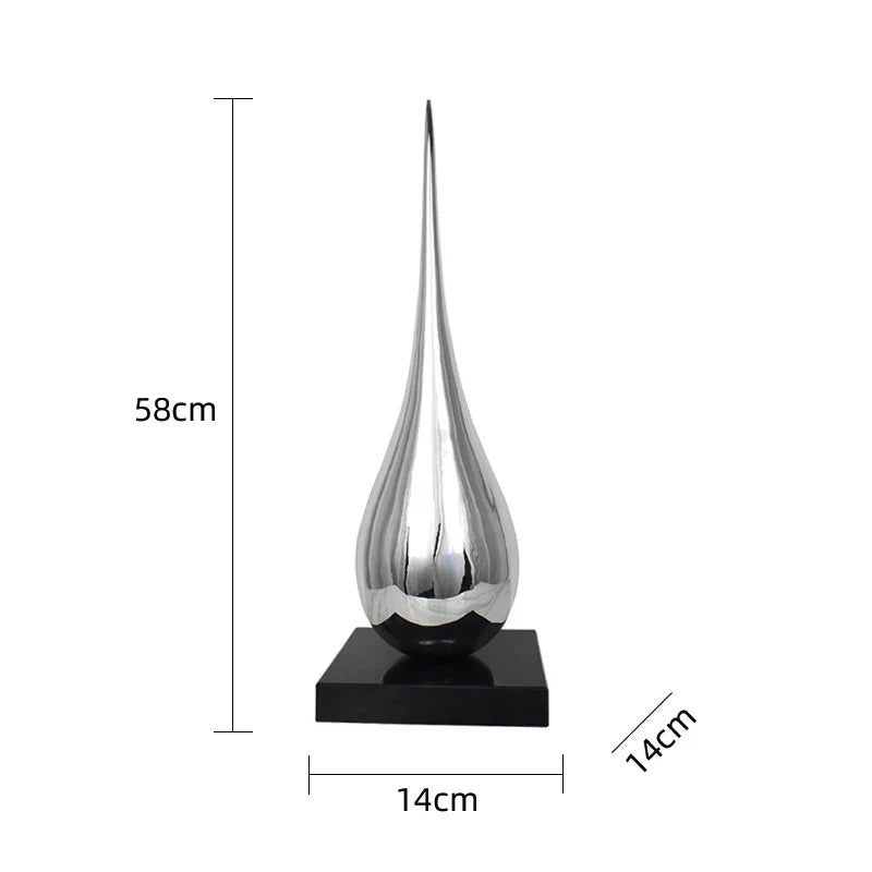 ChandeliersDecor.com-Supreme Sculptures-Water Drop Electroplated Ornament Home Decor