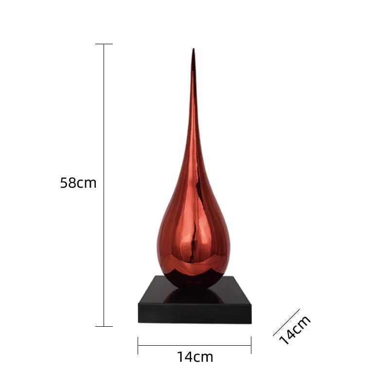ChandeliersDecor.com-Supreme Sculptures-Water Drop Electroplated Ornament Home Decor