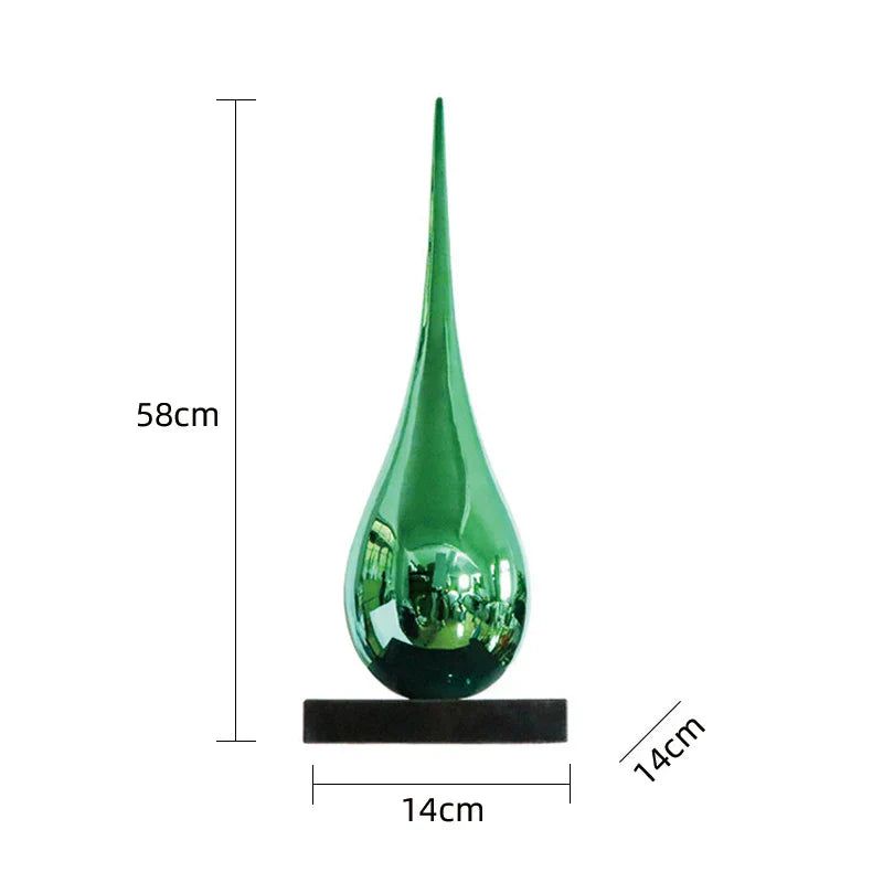 ChandeliersDecor.com-Supreme Sculptures-Water Drop Electroplated Ornament Home Decor
