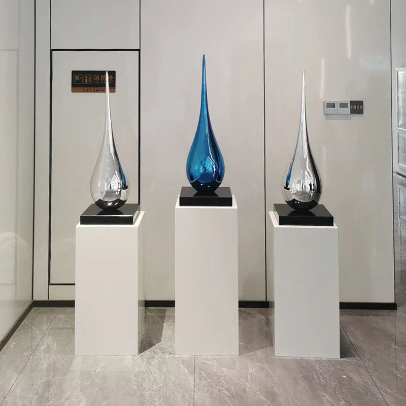 ChandeliersDecor.com-Supreme Sculptures-Water Drop Electroplated Ornament Home Decor