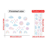 ChandeliersDecor.com-Watercolour Heart Clouds Wall Stickers for Baby Girls Room