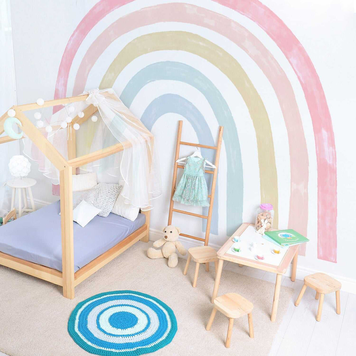 ChandeliersDecor.com-Watercolour Rainbow Wall Stickers