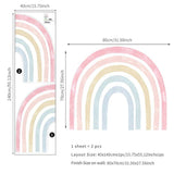 ChandeliersDecor.com-Watercolour Rainbow Wall Stickers