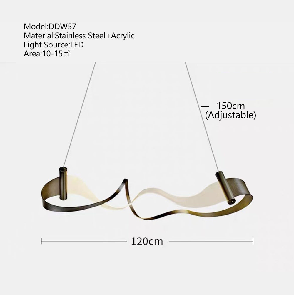 ChandeliersDecor.com-Kitchen Island-Wave Chandelier: Stylish Lighting for Any Space