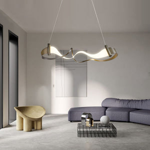 ChandeliersDecor.com-Kitchen Island-Wave Chandelier: Stylish Lighting for Any Space