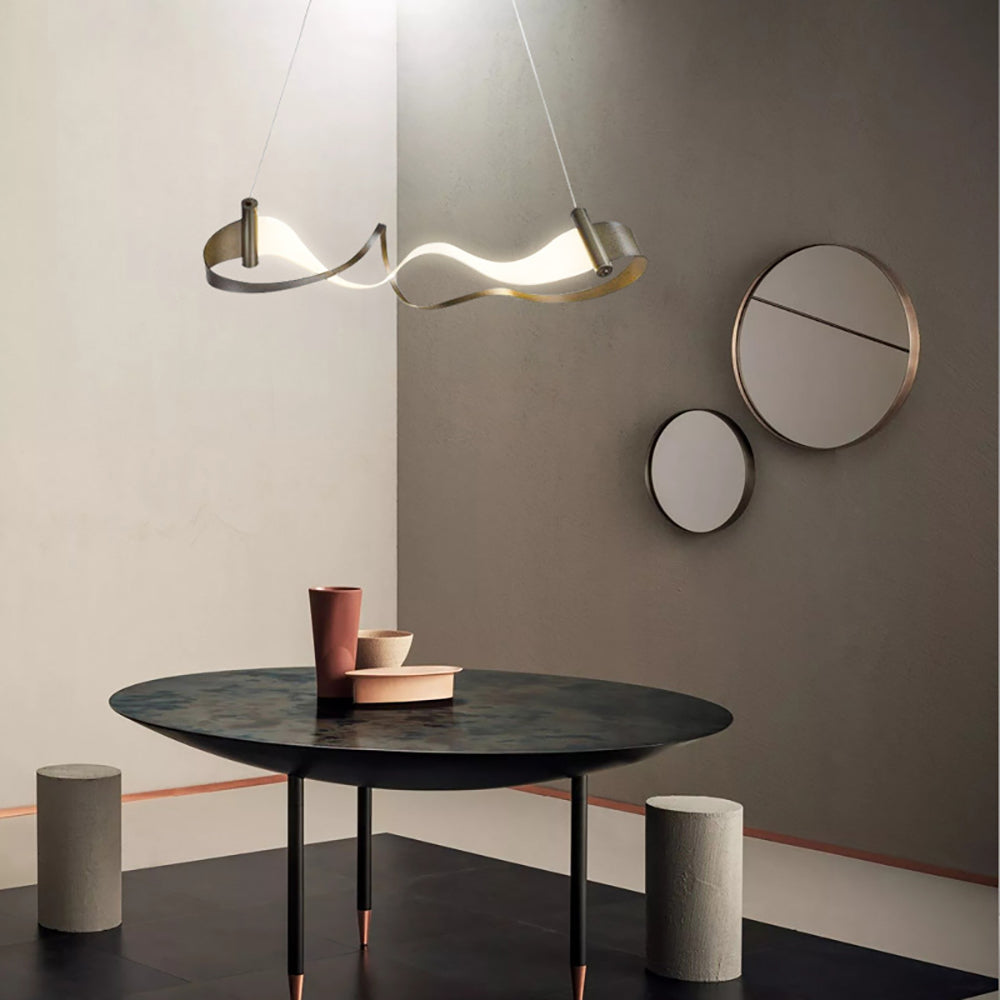 ChandeliersDecor.com-Kitchen Island-Wave Chandelier: Stylish Lighting for Any Space