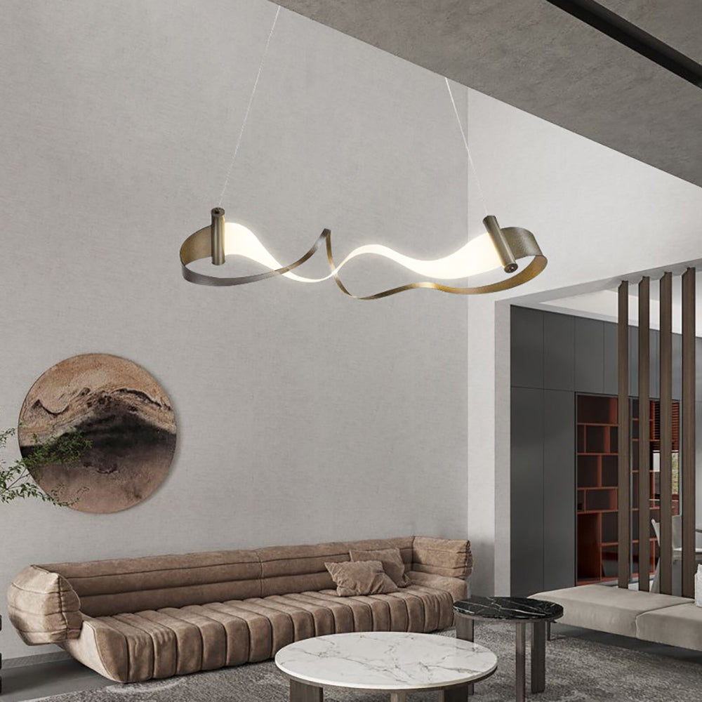 ChandeliersDecor.com-Kitchen Island-Wave Chandelier: Stylish Lighting for Any Space
