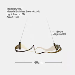 ChandeliersDecor.com-Kitchen Island-Wave Chandelier: Stylish Lighting for Any Space