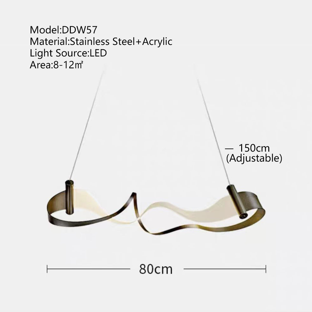 ChandeliersDecor.com-Kitchen Island-Wave Chandelier: Stylish Lighting for Any Space