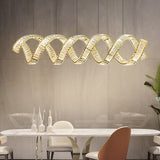 ChandeliersDecor.com-Kitchen Island-Wave Crystal Pendant Light: Enhance Your Space