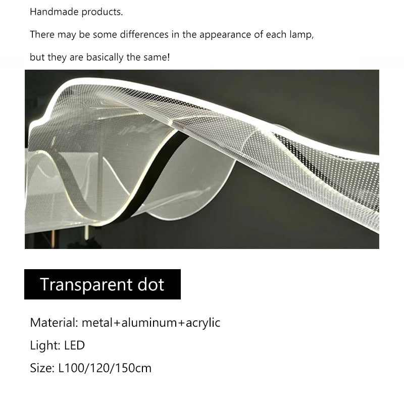 ChandeliersDecor.com-Kitchen Island-Wave LED Hanging Light for Dining and Kitchen Island