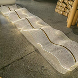 ChandeliersDecor.com-Kitchen Island-Wave LED Hanging Light for Dining and Kitchen Island