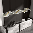 ChandeliersDecor.com-Kitchen Island-Wave LED Hanging Light for Dining and Kitchen Island