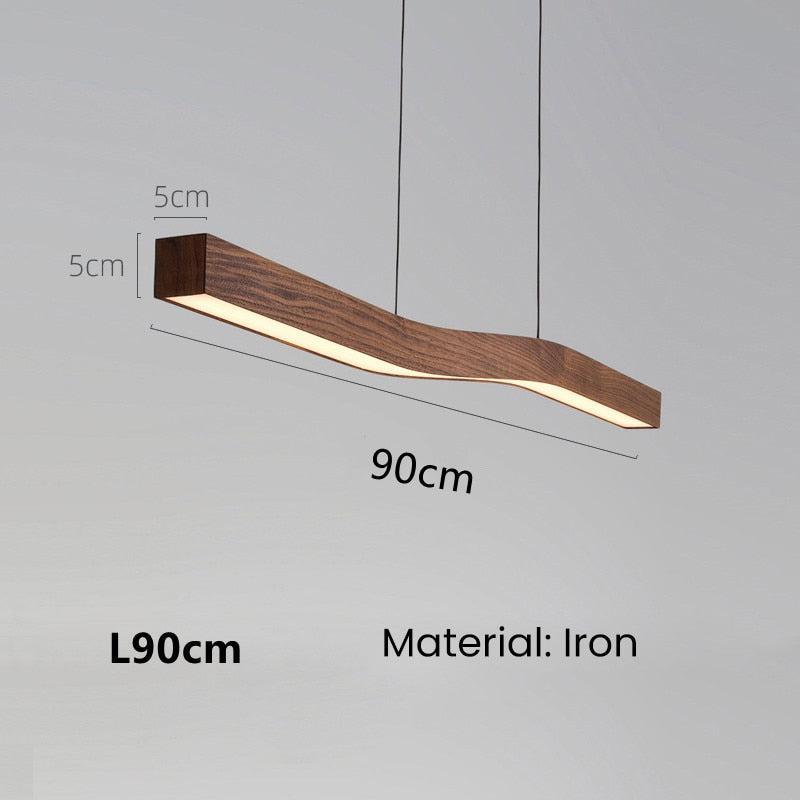 ChandeliersDecor.com-Kitchen Island-Wave Light: Wooden Wave Bar Hanging Light for Kitchen
