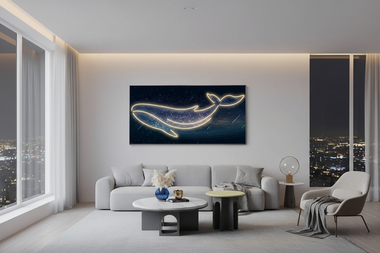 Whale LED Wall Lamp - Creative Art Decor-ChandeliersDecor.com