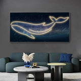 ChandeliersDecor.com-LED Wall Art-Whale LED Wall Lamp - Creative Art Decor