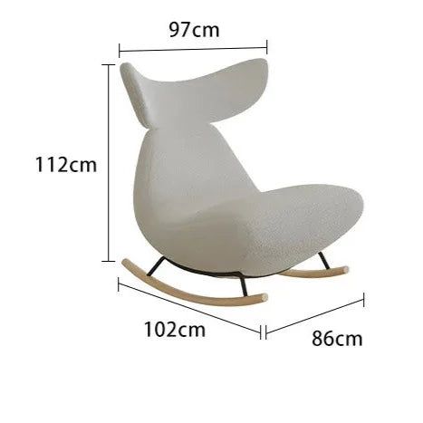 ChandeliersDecor.com-Rocking Chairs-Whale Sofa Rocking Chair - Ideal Seating for Relaxation