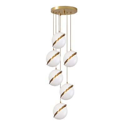 White Glass Ball Bubble LED Pendant Lights - Modern Style-ChandeliersDecor.com