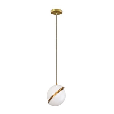 ChandeliersDecor.com-Pendant Lights-White Glass Ball Bubble LED Pendant Lights - Modern Style