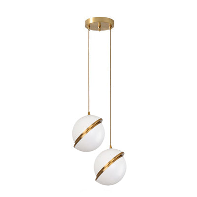 ChandeliersDecor.com-Pendant Lights-White Glass Ball Bubble LED Pendant Lights - Modern Style