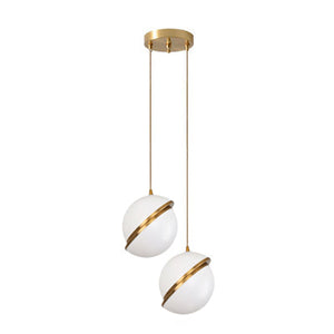 ChandeliersDecor.com-Pendant Lights-White Glass Ball Bubble LED Pendant Lights - Modern Style