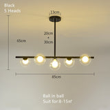 ChandeliersDecor.com-Kitchen Island-White Glass Ball Chandelier - Stunning Lighting Fixture