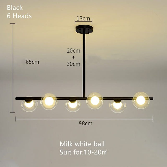 White Glass Ball Chandelier - Stunning Lighting Fixture-ChandeliersDecor.com