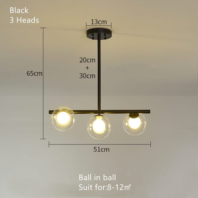 White Glass Ball Chandelier - Stunning Lighting Fixture-ChandeliersDecor.com
