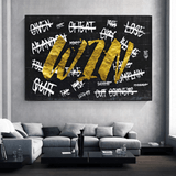 ChandeliersDecor.com-Wall Posters-WIN victory Motivational Art - Canvas Wall Art